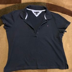 Tommy Hilfiger Polo Top. Navy Blue. Size L